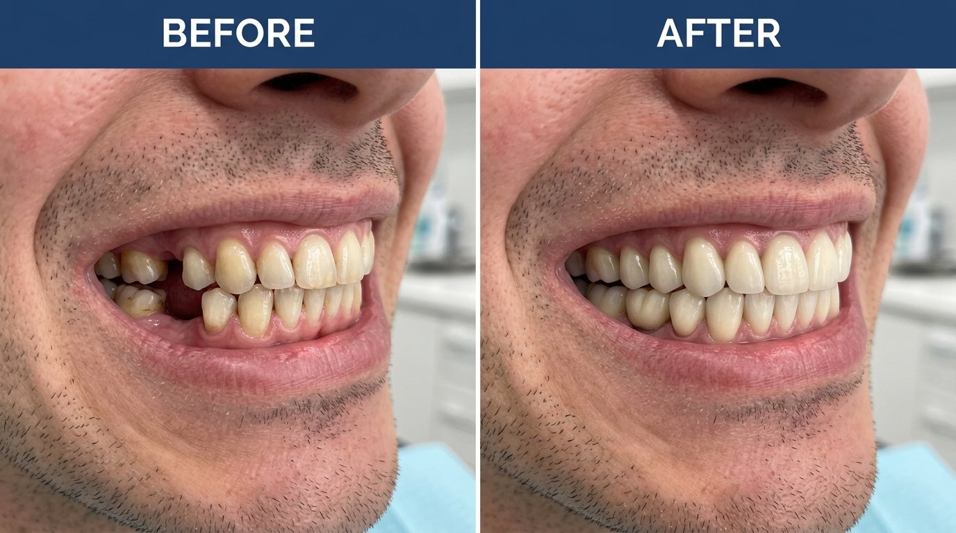 ابتسامة هوليوود - قبل وبعد - عيادة جلو أب